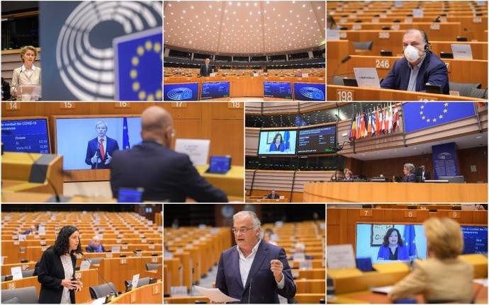 El Parlamento Europeo en tiempos de coronavirus.