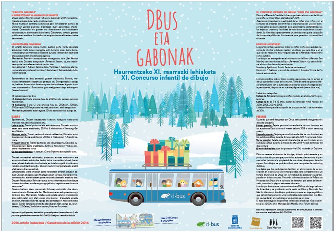 Dbus organiza un concurso de dibujo navideño para niños
