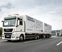 'Platooning': MAN realiza en Alemania el primer uso práctico de convoyes de camiones en red