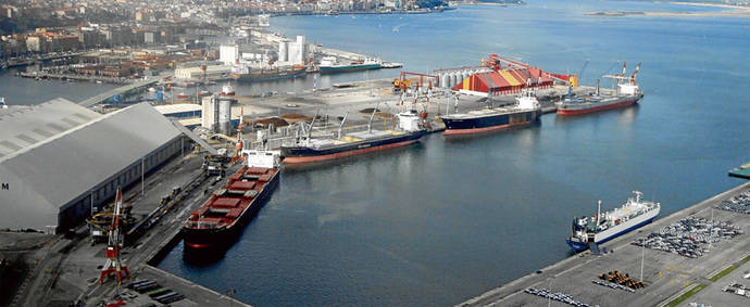 Imagen del puerto de Santander.