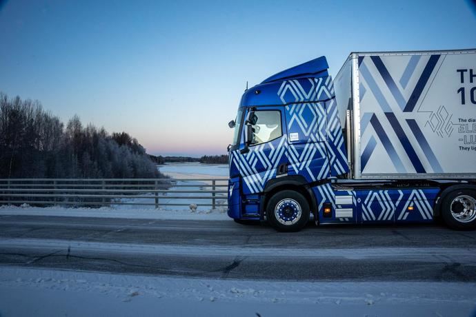 Renault Trucks presenta el E-Tech T Diamond Echo en Laponia