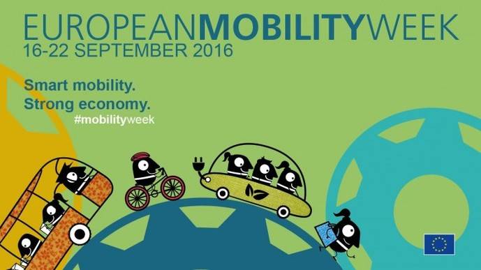 Cartel de la Semana Europa de la Movilidad del año 2016.