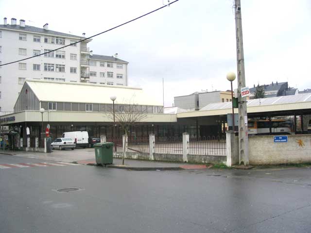 La estación de autobuses de Monforte de Lemos.