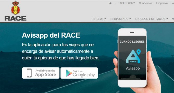 Avisapp, aplicación gratuita del Race que avisa de que ya has llegado
