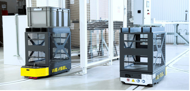SSI Schaefer lanza Weasel Lite, guiado automático para cargas pequeñas