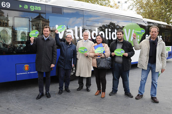 La campaña ‘Valladolid VA! en BUS’ pretende potenciar el transporte público urbano.