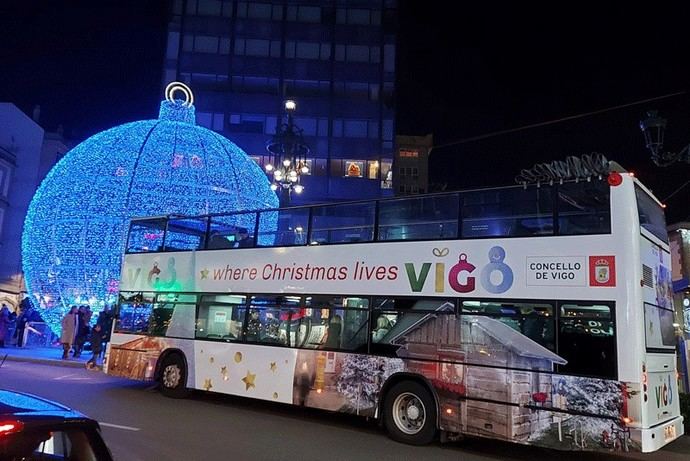 El Nadal Bus de Vigo espera transportar a 3.000 pasajeros estas Navidades