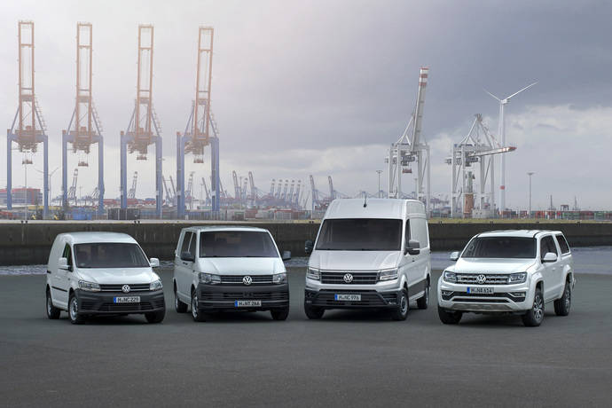 Diferentes modelos de la marca Volkswagen Vehículos Comerciales.