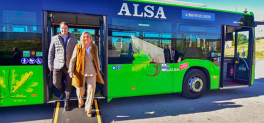 Uno de los nuevos autobuses de Torrejón de Ardoz.