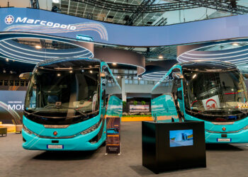Marcopolo lidera la movilidad global en Busworld Europe 2025