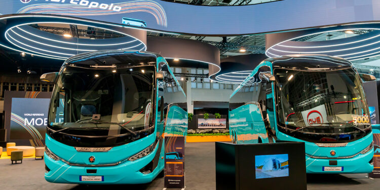 Marcopolo lidera la movilidad global en Busworld Europe 2025
