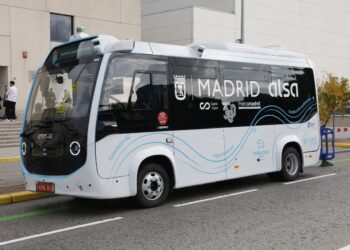 Alsa presenta en Mercamadrid su primer autobús autónomo y eléctrico de nivel 4
