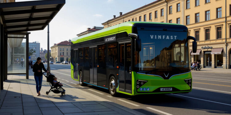 VinFast lanza autobuses eléctricos en Europa por menos de 400.000 €