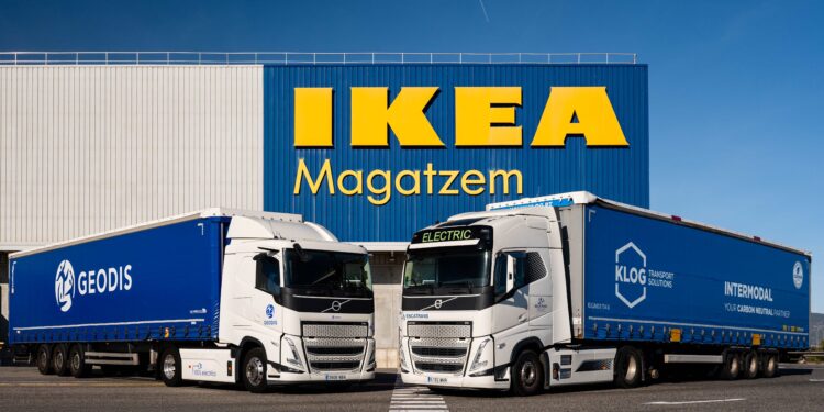 Volvo Trucks, Ikea y Geodis impulsan la electrificación del transporte logístico