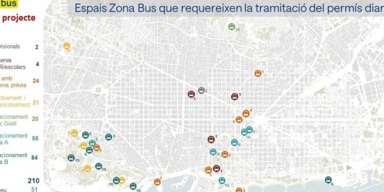 Barcelona lanza Zona Bus 4.0: sistema digital para gestionar paradas y autocares turísticos