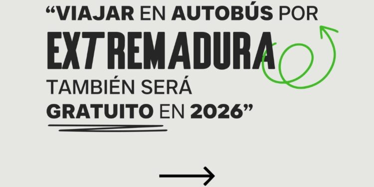 Extremadura renueva su apuesta por la movilidad gratuita en autobús con ayudas para 2026