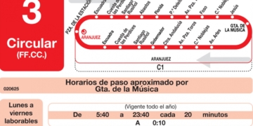 Aranjuez prueba una app para saber en tiempo real cuándo llega el autobús urbano