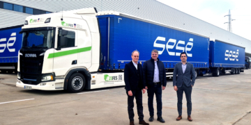 Sesé, Scania y Zefes ponen en marcha la primera prueba de duotráiler eléctrico en España