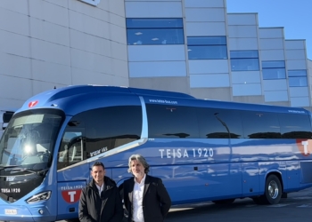 Teisa y Noel ponen en marcha un nuevo servicio de autobús para conectar Olot con el polígono