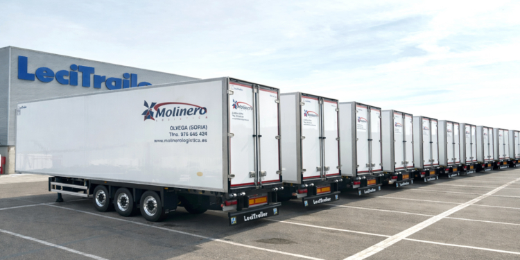 Grupo Molinero Logística amplía su flota con 120 frigoríficos Evolution de Lecitrailer