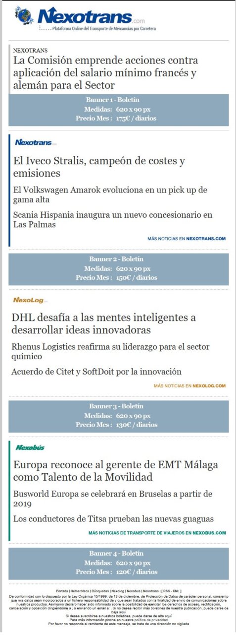 Banners informativos de boletín sobre transporte y movilidad