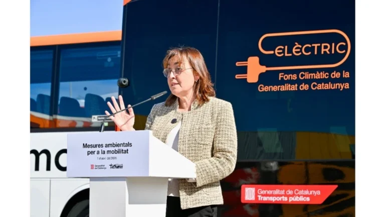 Presentación del nuevo autobús eléctrico en Cataluña
