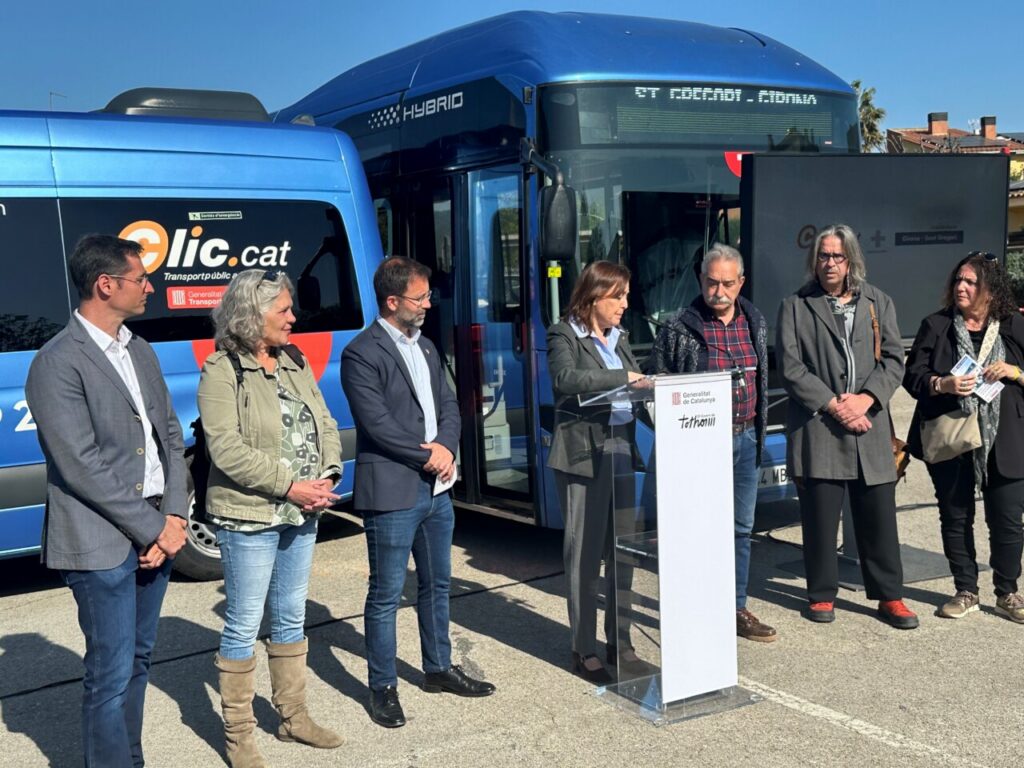 Presentación del nuevo servicio de autobús en Sant Gregori