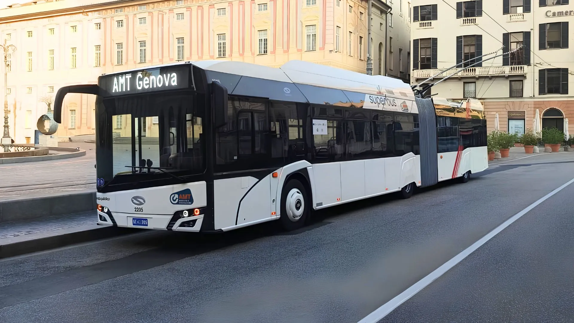 Génova pone en servicio los primeros 112 trolebuses Solaris Trollino