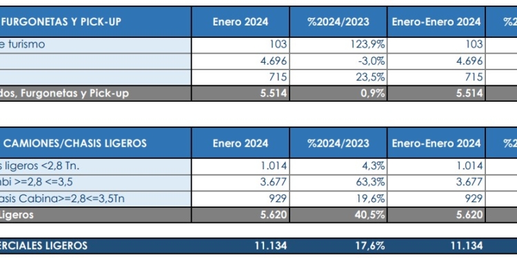 El año comienza con nueva subida de las matriculaciones