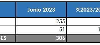 El primer semestre se cierra por encima del +50%