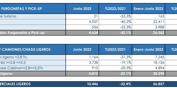 Un semestre para olvidar en el segmento de Comerciales