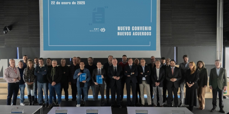 EMT Madrid firma un nuevo convenio colectivo para sus trabajadores