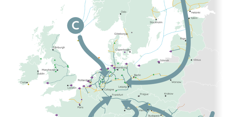 Cinco potenciales corredores de suministro de hidrógeno