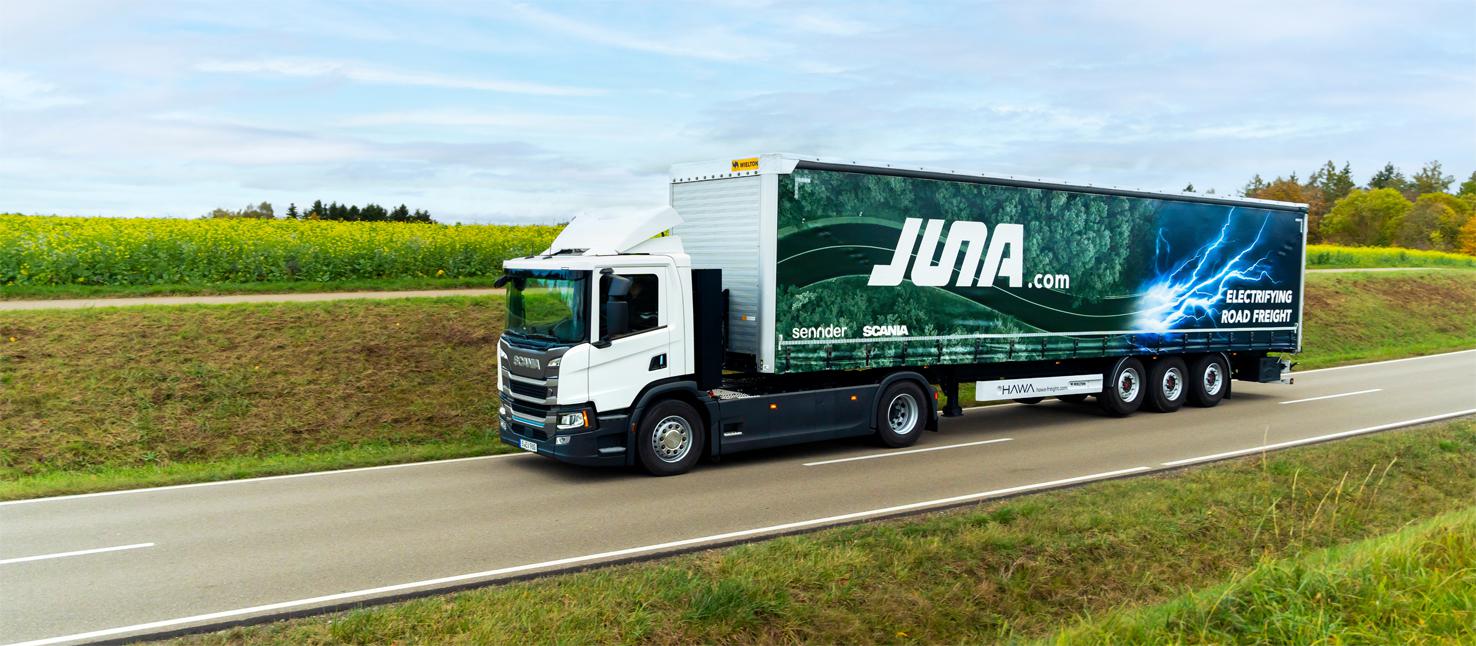 Juna, nueva asociación digital y eléctrica de Scania y Sennder