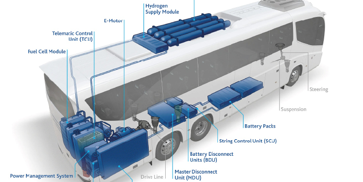 Palma contará con cinco buses propulsados por hidrógeno verde