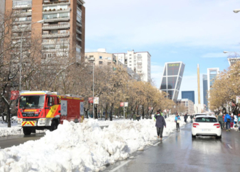 EMT Madrid recupera el servicio poco a poco tras la nevada