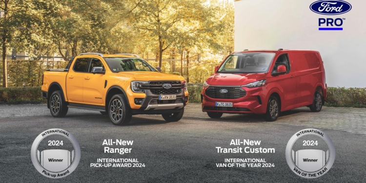 Ford Pro, ganadora de los premios Van of the Year y Pick Up Award