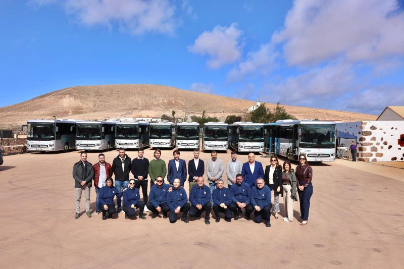 Alsa refuerza su flota en Fuerteventura con 20 nuevos Mercedes Intouro