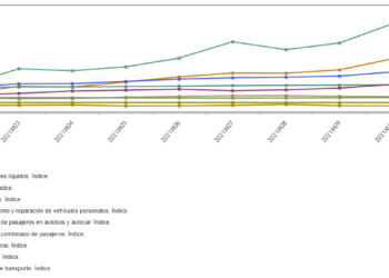 El Transporte cierra el año con una fuerte subida en su IPC