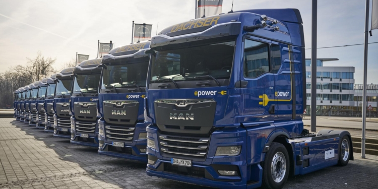 MAN eTGX ofrece hasta 500 km de autonomía en transporte