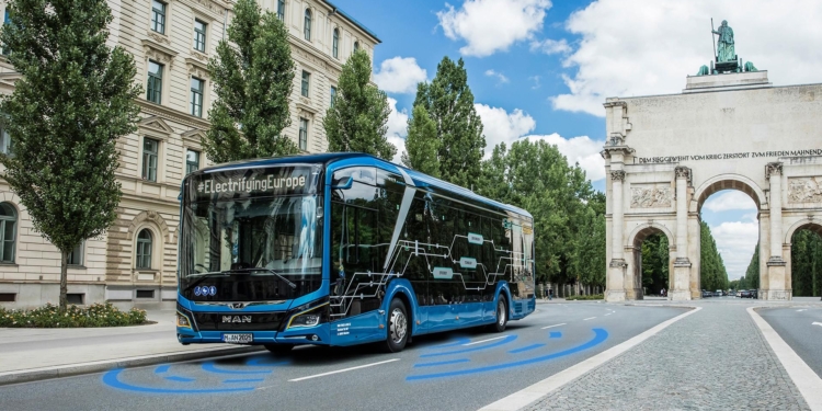 Un autobús eléctrico MAN automatizado, en un proyecto de investigación de Munich