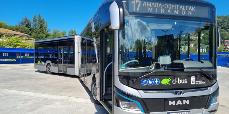 Dbus prueba un autobús de MAN 100% eléctrico de 18 metros