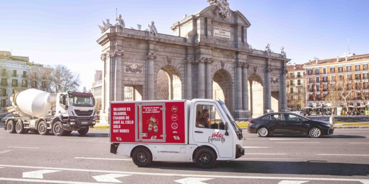 Distribución ecológica de cerveza en el centro de Madrid