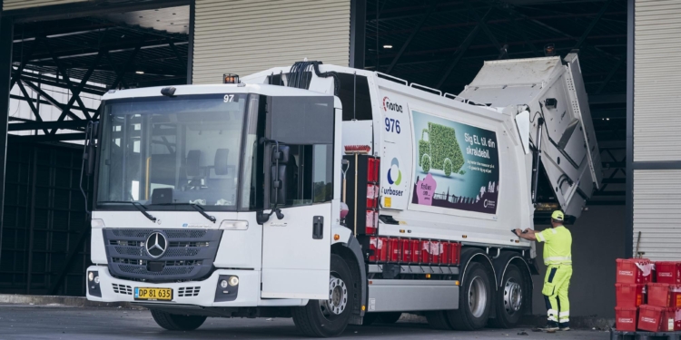 El eEconic ya ejerce como camión de la basura en Aarhus