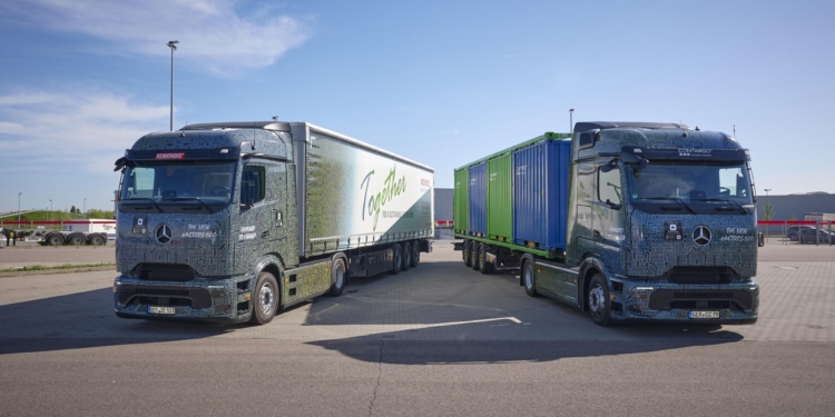 Mercedes-Benz prepara las pruebas de clientes para eActros 600