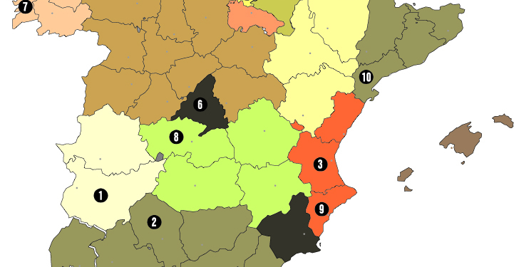 No hay cambios en las provincias más baratas para repostar en España