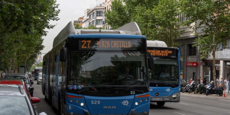 Nuevas paradas provisionales para autobuses EMT Madrid