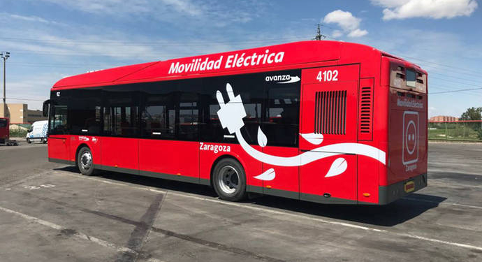 Avanza prueba el nuevo autobús eléctrico de MAN en Zaragoza