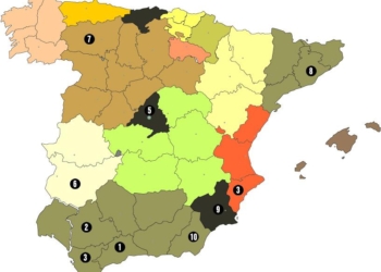 Crece el número de provincias por debajo de los 1,2