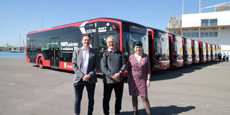 EMT Valencia suma 20 autobuses MAN eléctricos a su flota